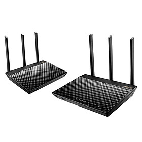 Router Wifi Mesh Asus RT-AC67U (2 Pack) Băng Tần Kép AC1900 - Hàng Chính Hãng