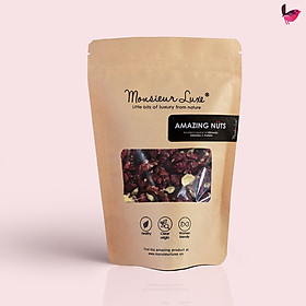 Luxe - Hạt Óc chó đỏ tươi (Natural Red Walnut) 250g Giàu Omega-3, Clean Eating, Tăng hệ miễn dịch, Chuẩn KETO