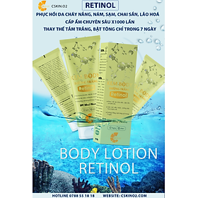 Chăm Sóc Da - C SKIN.02 - COMBO9 - BODY LOTION RETINOL - Dưỡng Trắng Cấp Ẩm Chuyên Sâu