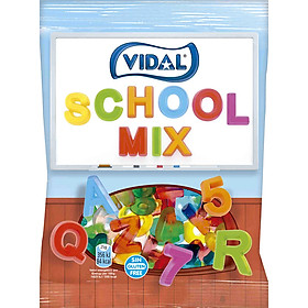 Kẹo Dẻo Hình Chữ Cái Và Số Vidal (Gói 100g)