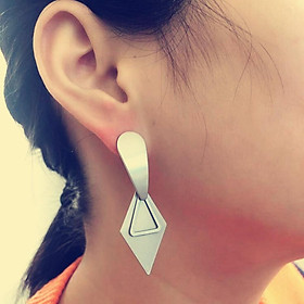 Quadrangle Earrings Women Dangle Ear Stud Fashion Earrings Jewelry