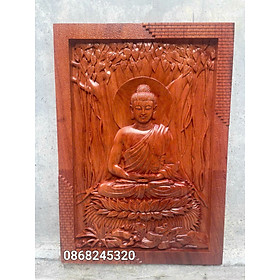 Mua Tranh phật bổ sư  thích ca mẫu ni bằng gỗ hương đá kt 57×81×5cm