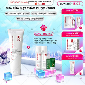 Sữa Rửa Mặt Thảo Dược Sắc Ngọc Khang [Tuýp 300g] - Skincare Cleanser Hỗ Trợ Dưỡng Ẩm Da Làm Đẹp Da Dưỡng Da Mặt