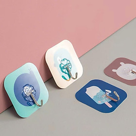 Móc dán tường treo đồ trong suốt, miếng dán siêu dính siêu bền