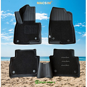 Thảm lót sàn ô tô 2 lớp cao cấp dành cho xe Mazda CX5 2012 - nay (sd) nhãn hiệu Macsim chất liệu TPE màu đen