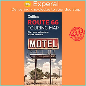 Hình ảnh Sách - Collins Route 66 Touring Map - Plan Your Adventure Across America by Collins Maps (UK edition, paperback)