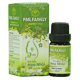 Combo 2 Tinh dầu Hoa Nhài Cao Cấp 10ML - FML FAMILY - Dùng tinh dầu để treo phòng, thơm phòng, thư giãn thần kinh, giảm lo lắng, phiền muộn; giúp trấn tĩnh tinh thần, giúp ngủ ngon; mang đến sự thoải mái và yên tĩnh cho cơ thể.