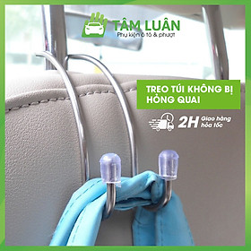 Móc treo đồ sau ghế ô tô chất liệu thép không han rỉ, cứng, chịu lực tốt TÂM LUÂN Chổi lau tẩm dầu - Hàng chính hãng