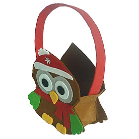 Christmas Santa Claus Owl Tote Candy Bags Stocking Sweet Sack Party Gift Decor