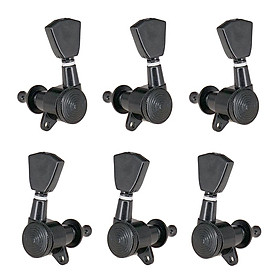 Guitar Vintage Machine Heads Tuners Tuning Pegs Guitar Parts 6 Pieces Black