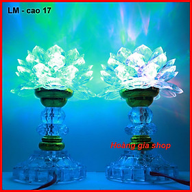 Mua 1 Cặp 2 đèn thờ đổi màu cao 17 cm đèn thờ phật bà đèn bàn thờ đèn thờ phật
