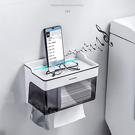 Hộp đựng giấy vệ sinh dán tường nhà tắm đa năng