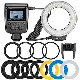 48 LEDs Macro LED Ring Flash Light for Nikon Canon Olympus DSLR Camera