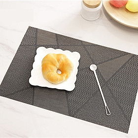 Mua Tấm lót bàn ăn chất liệu PVC  Không thấm nước  Hình chữ nhật  Màu ánh kim sang trọng  Kích thước  30x45cm  Phù hợp với mọi phong cách trang trí bàn ăn