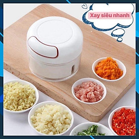 Mua Xay tỏi ớt mini bằng tay Mini Food Chopper  máy xay thịt thực phẩm | (TT65)
