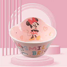 Chén tô ăn dặm Disney nhựa melamine mới 2022 hình chuột Minnie Mouse chibi cho bé