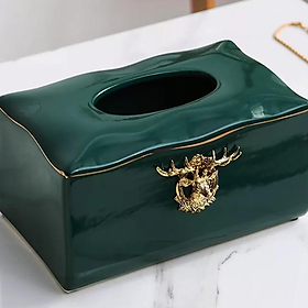 Mua Hộp đựng giấy ăn sứ hình đầu hươu phong cách Bắc Âu cao cấp