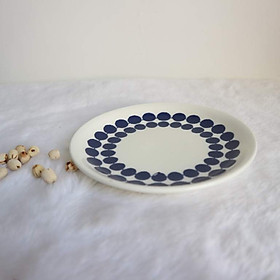 Mua Đĩa Sứ Trắng Nhỏ Đựng Thức Ắn 15cm - Nhiều Họa Tiết - Gốm Sứ Nhật Hàng Cao Cấp - Cổ ĐIển Pha Lẫn Tinh Xảo
