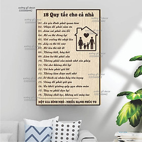 Mua Tranh Gỗ Gia Đình