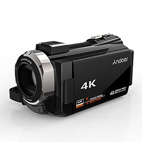 Máy Quay Phim Andoer Tích Hợp Màn Hình Cảm Ứng Sử Dụng Chip Novatek 96600 Kèm 2 Pin Sạc (48MP) (1080P) (3 Inch) (Zoom 16X)