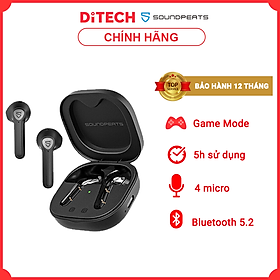 Tai Nghe True Wireless Earbuds SOUNDPEATS TrueAir 2 - Hỗ Trợ AptX/ Dual Mic/ Bluetooth 5.2 - Hàng Nhập Khẩu