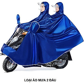 Mua Áo mưa bộ 1 đầu 2 đầu người lớn phản quang vải dù cánh dơi chống rách có kính che mặt cao cấp