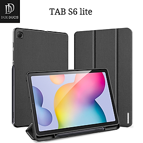 Bao da dành cho Samsung Galaxy Tab S6 Lite P610/P615 DUX DUCIS Smartcover - Hàng nhập khẩu  - Màu đen