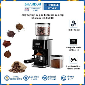 Máy xay hạt cà phê Espresso cao cấp Shardor BD-CG018 - Hàng Nhập Khẩu