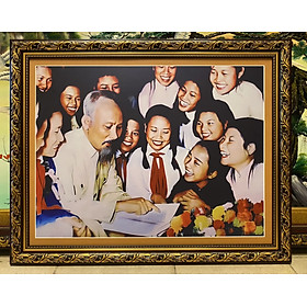Mua Tranh in dầu hình ảnh  Bác Hồ với thiếu niên nhi đồng
