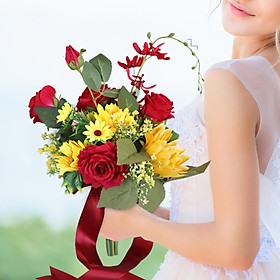 Wedding Bridal Bouquet Artificial  Bouquet for Valentine's Day