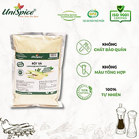 Bột Sả UniSpice (Túi 350gr)- Bột sả xay mịn nguyên chất 100%