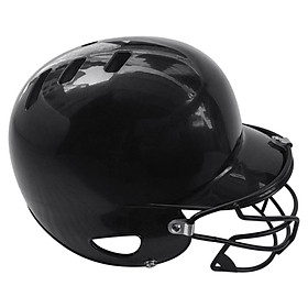 Mũ bảo hiểm chơi bóng chày vỏ ABS chống va đập cao-Màu đen-Size Cấp cao