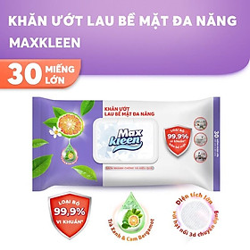 Mua khăn ướt lau bề mặt đa năng maxkleen 30 tờ