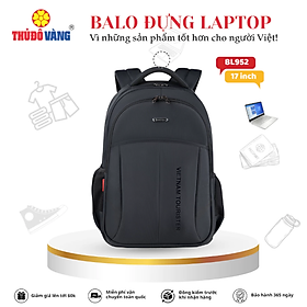 952 THỦ ĐÔ VÀNG Balo Nam Nữ size to Đi Làm, Đi Học, Đi Du Lịch bảo vệ Laptop 17 inch chống sốc BL952
