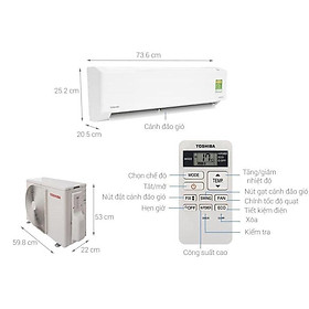 Mua Máy lạnh Toshiba Inverter 1.5 HP RAS-H13C3KCVG-V-HÀNG CHÍNH HÃNG-GIAO HÀNG TOÀN QUỐC.