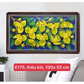Mua  Thêu kín  Tranh thêu chữ thập Hoa rừng E175  kích thước 100 x 55 cm