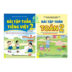 Sách - Combo Bài Tập Tuần Toán, Tiếng Việt 2 (Tập 1) - Kết Nối Tri Thức (ND)