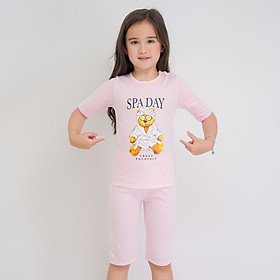 Bộ Đồ Thun Lửng Bé Gái Vincy Thoáng Mát KTL017W11