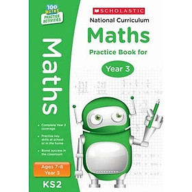 Sách - National Curriculum Maths Practice Book for Year 3 by Scholastic (UK edition, paperback)