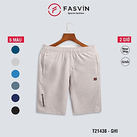 Quần short thể thao nam Fasvin T21438.HN vải co giãn thoải mái thiết kế mạnh mẽ khoẻ khoắn năng động