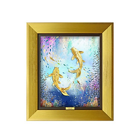 Tranh Vàng 24K - BST Luxe Aqua Phong Cách Sống - Size 24.5 x 28.5cm -  CGS-0881-03