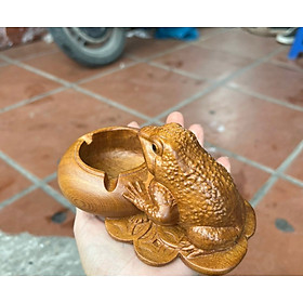 Mua Tượng cóc gạt tàn bằng gỗ bách xanh thơm nức kt 15×10×7cm