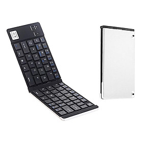 Bàn phím không dây GK228 BT 66 văn phòng di động nhỏ có chân đế cho điện thoại/ máy tính Màu bạc