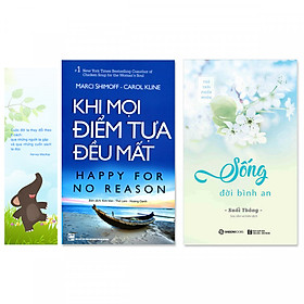 Combo 2 cuốn: Khi Mọi Điểm Tựa Đều Mất, Sống Đời Bình An (Kèm bookmark danh ngôn hình voi)