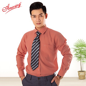 Áo sơ mi nam công sở Amazing, chất liêu KT silk nhiều màu, big size, form xuông, dáng rộng, tay dài