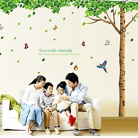 Mua Decal dán tường Cây xanh bóng mát AmyShop DCX008 (225 x 300 cm)