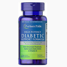 Thực phẩm chức năng bảo vệ sức khỏe Diabetic Support Formula - Công thức hỗ trợ tiểu đường 60 viên