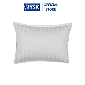 Vỏ gối cotton sateen | JYSK Nell | trắng | R50xC70cm