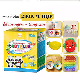(COMBO 5 HỘP) SIRO ĂN NGỦ NGON BABYPLUS-GIÚP BÉ ĂN NGON NGỦ NGON CẢI THIỆN CÂN NẶNG-CẢI THIỆN TÁO BÓN-CẢI THIỆN GIẤC NGỦ