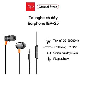 Mua Tai nghe có dây Itel IEP-25 | Nhét tai | Hàng chính hãng